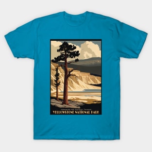 Yellowstone National Park Travel Poster T-Shirt